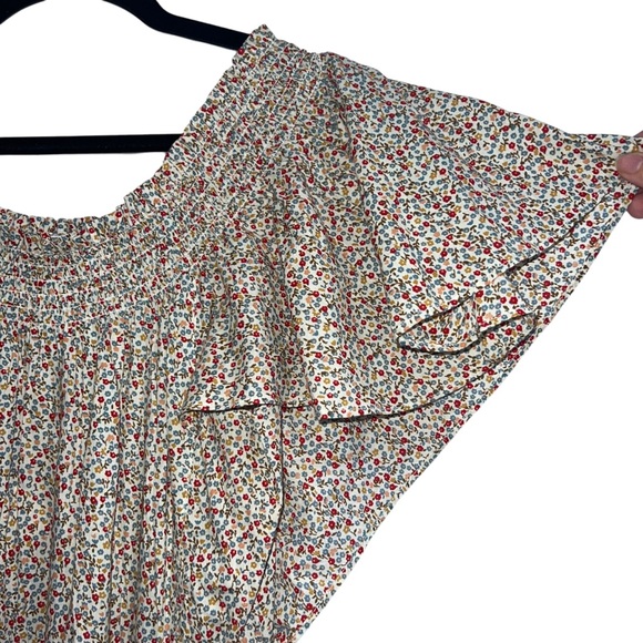 NEW NWT THE GREAT. The Creek Midi Dress Cream Mini Wildflower - Picture 8 of 16